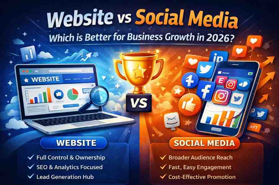 Website vs Social Media: Which is Better for Business Growth in 2026?