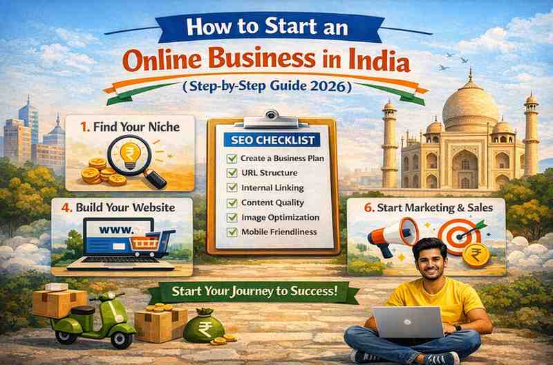 How to Start an Online Business in India (Step-by-Step Guide 2026)
