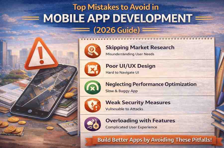Top Mistakes to Avoid in Mobile App Development (2026 Guide)