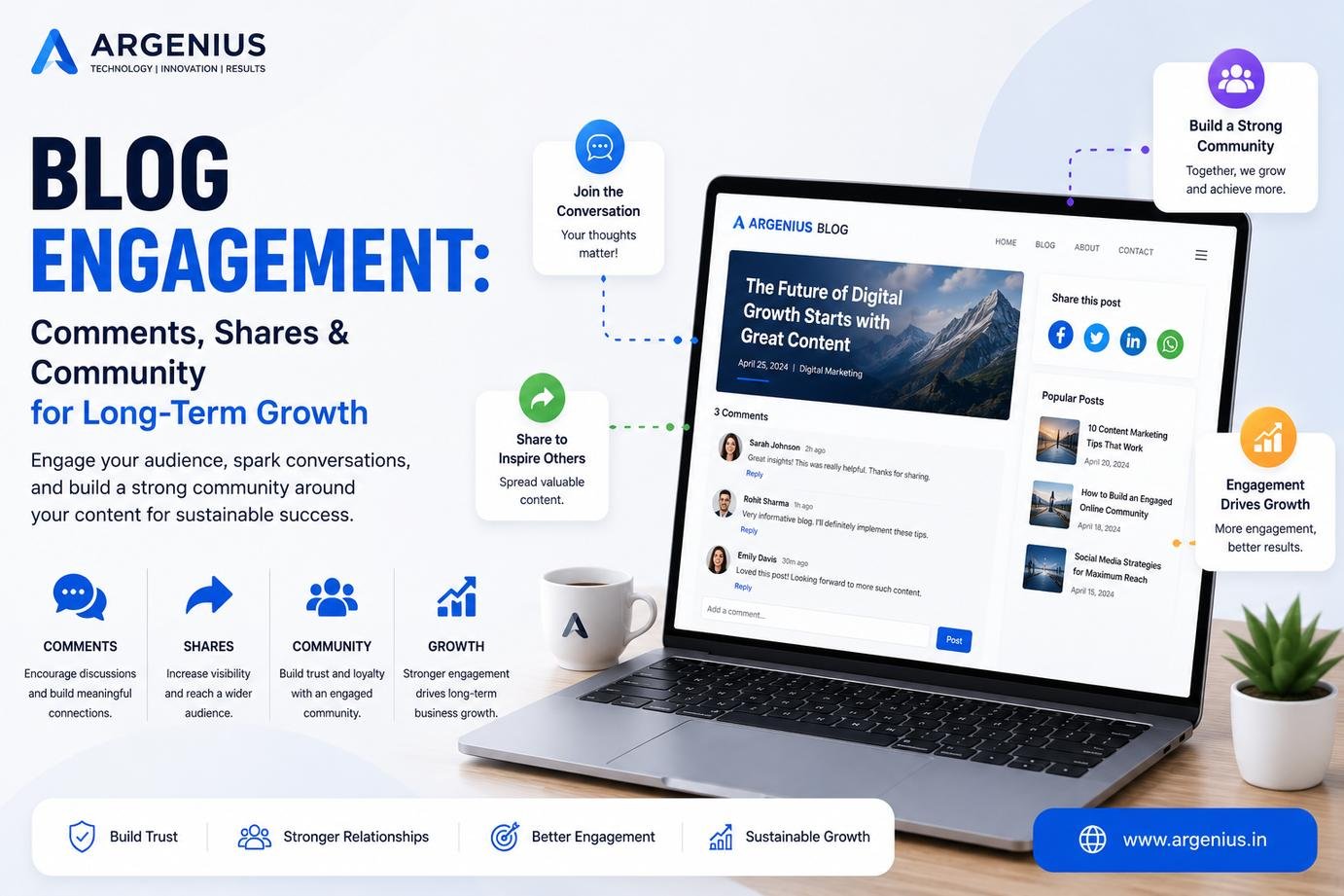 Blog Engagement: Comments, Shares & Community for Long-Term Growth