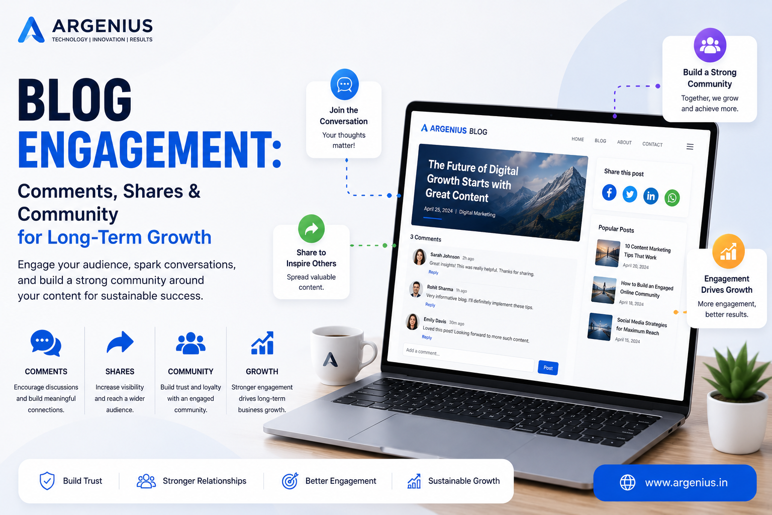 Blog Engagement: Comments, Shares & Community for Long-Term Growth