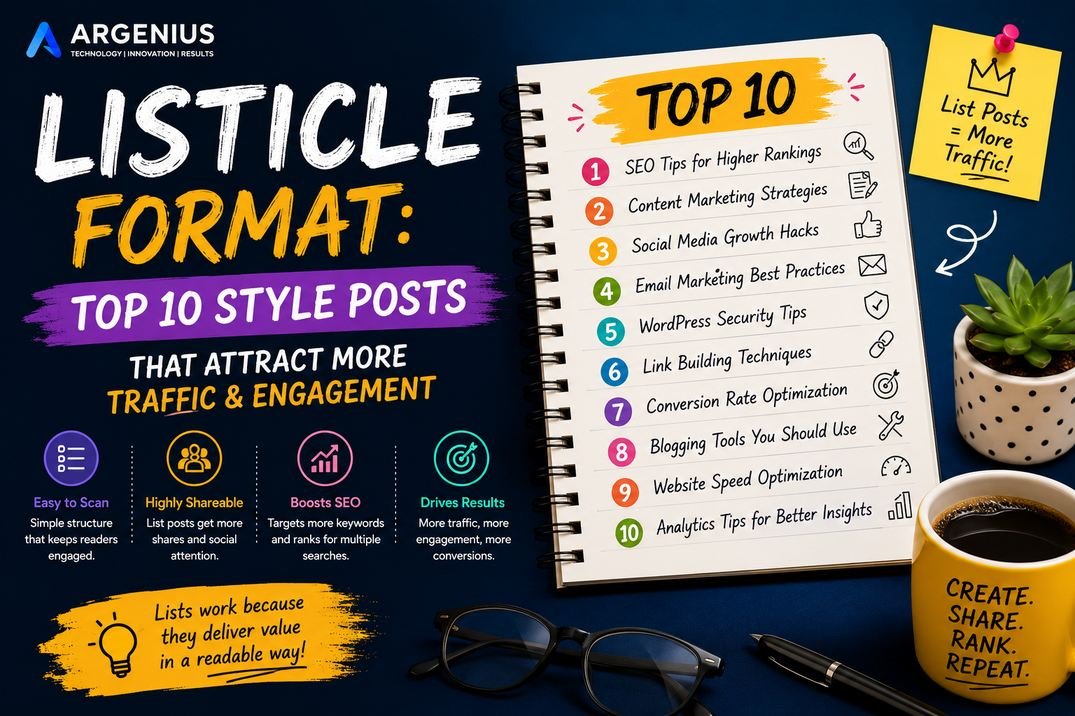 Listicle Format: Top 10 Style Posts That Attract More Traffic & Engagement