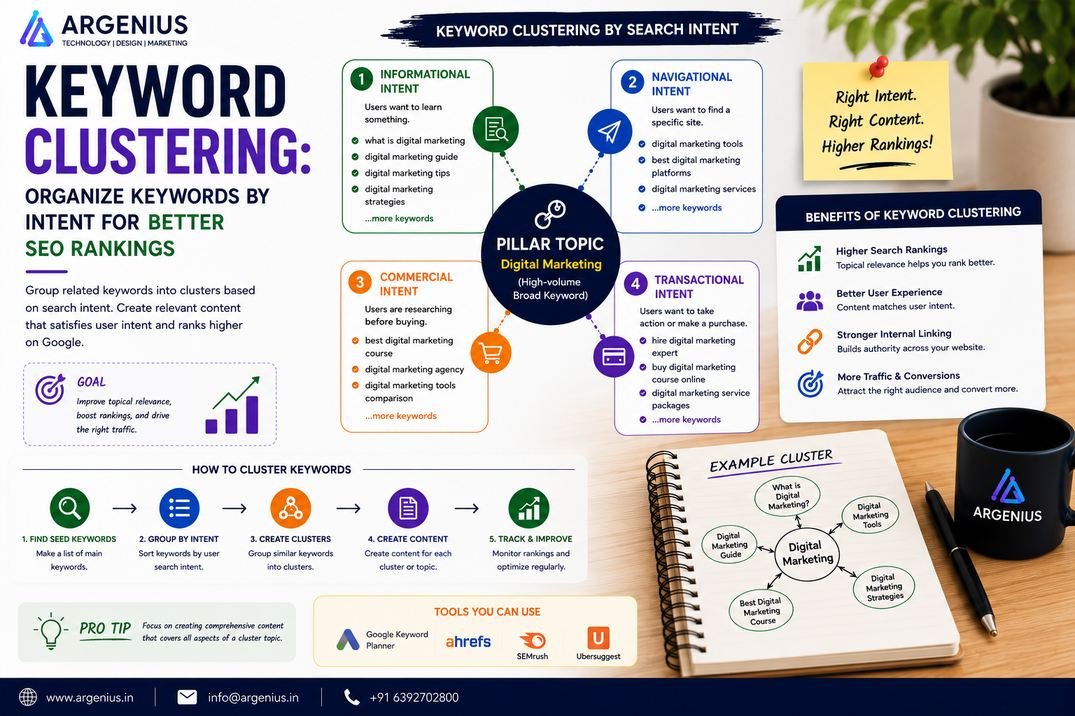 Keyword Clustering: Organize Keywords by Intent for Better SEO Rankings