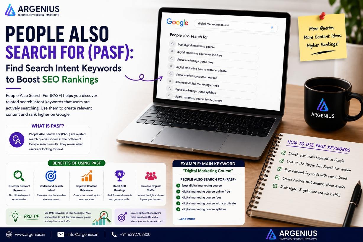 People Also Search For (PASF): Find Search Intent Keywords to Boost SEO Rankings