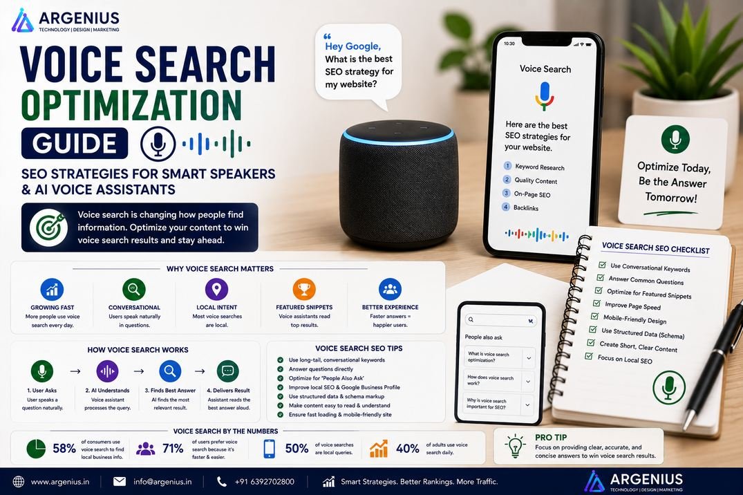 Voice Search Optimization Guide: SEO Strategies for Smart Speakers & AI Voice Assistants