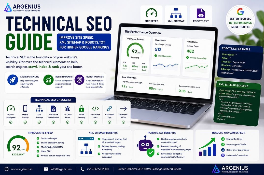 Technical SEO Guide: Improve Site Speed, XML Sitemap & Robots.txt for Higher Google Rankings