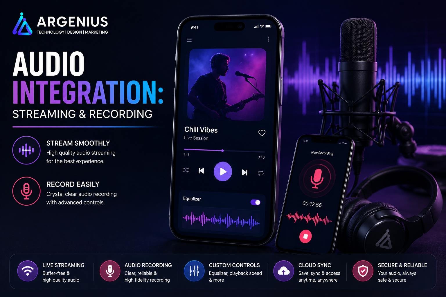 Audio Integration: Streaming & Recording
