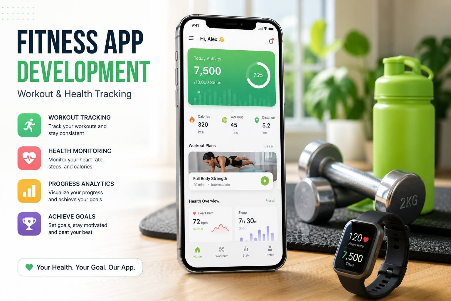 Fitness App Development: Workout & Health Tracking