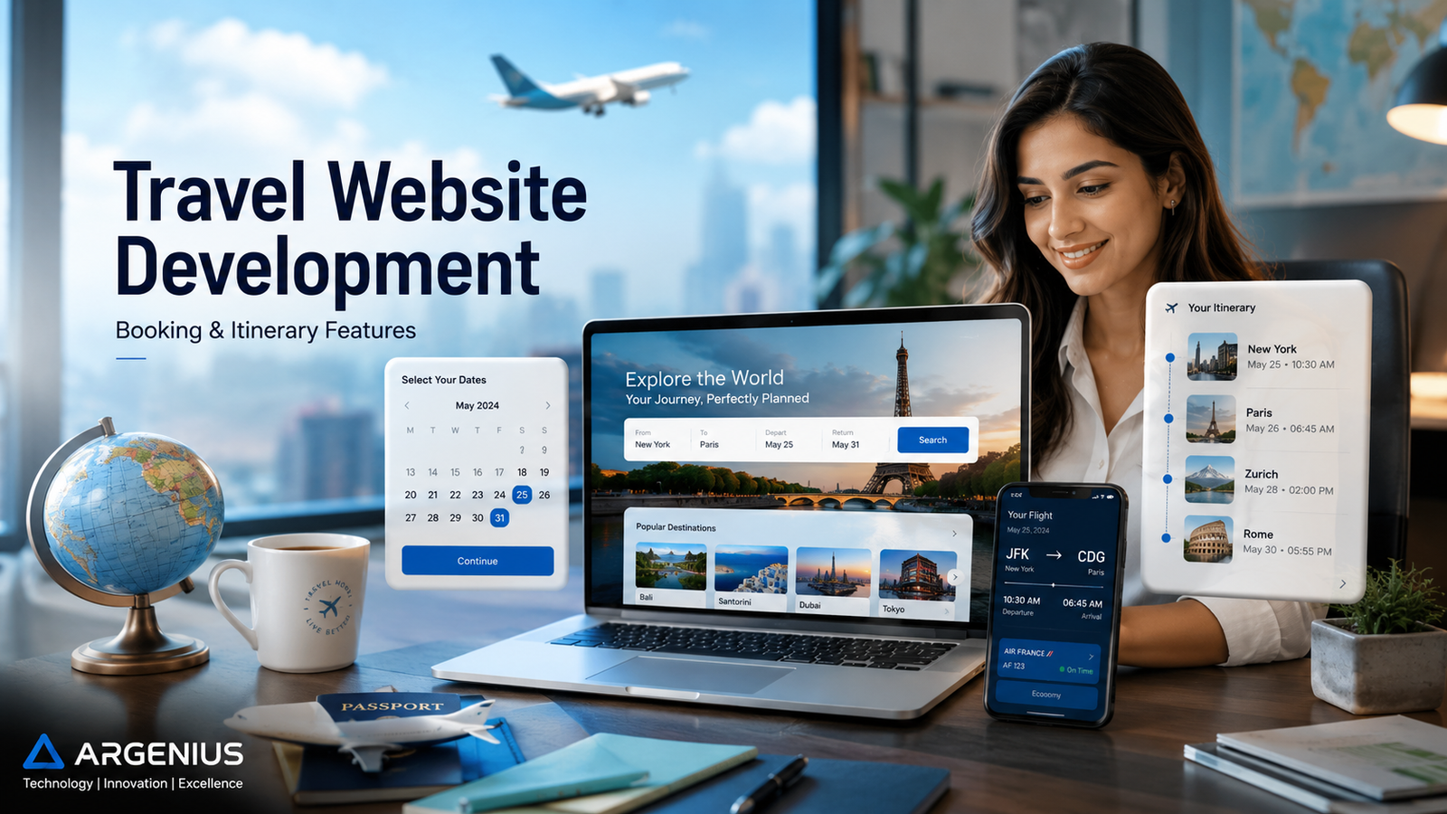 Travel Website Development: Booking & Itinerary Features