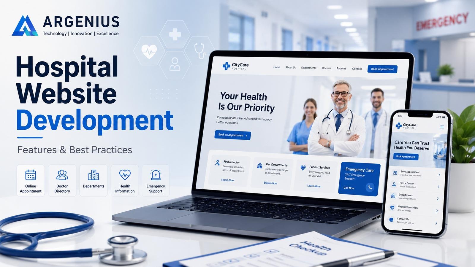 Hospital Website Development: Features & Best Practices