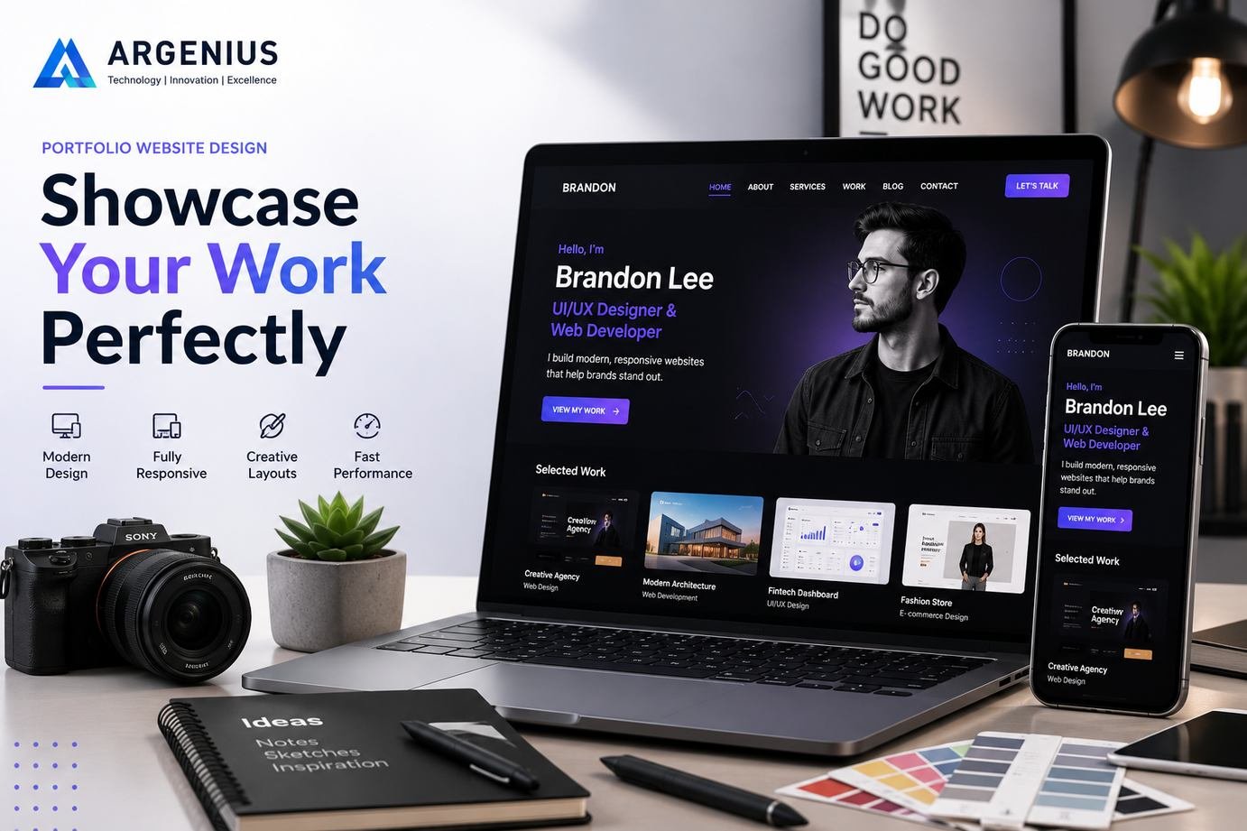Portfolio Website Design: Showcase Your Work Perfectly