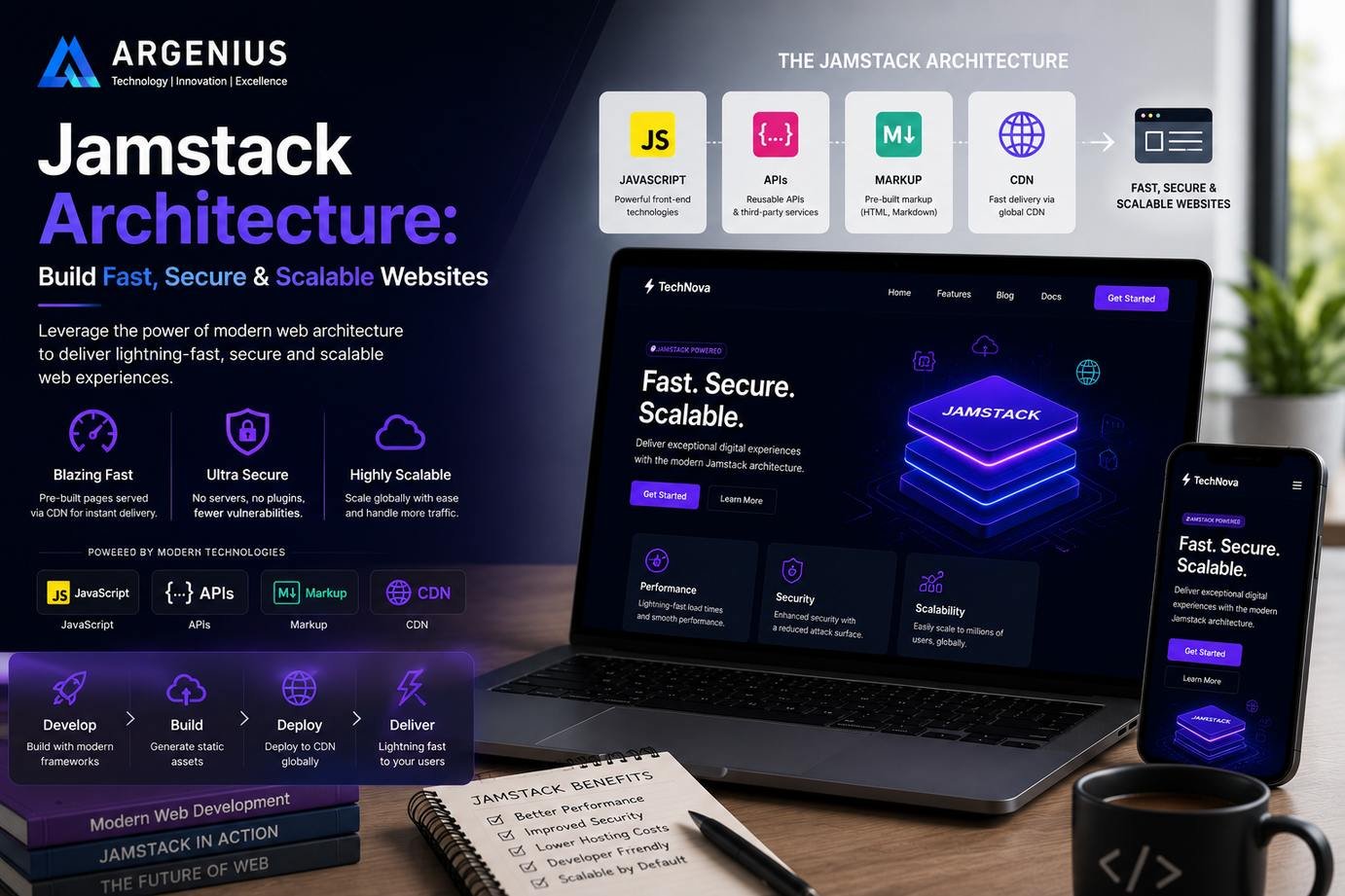 Jamstack Architecture: Build Fast, Secure & Scalable Websites