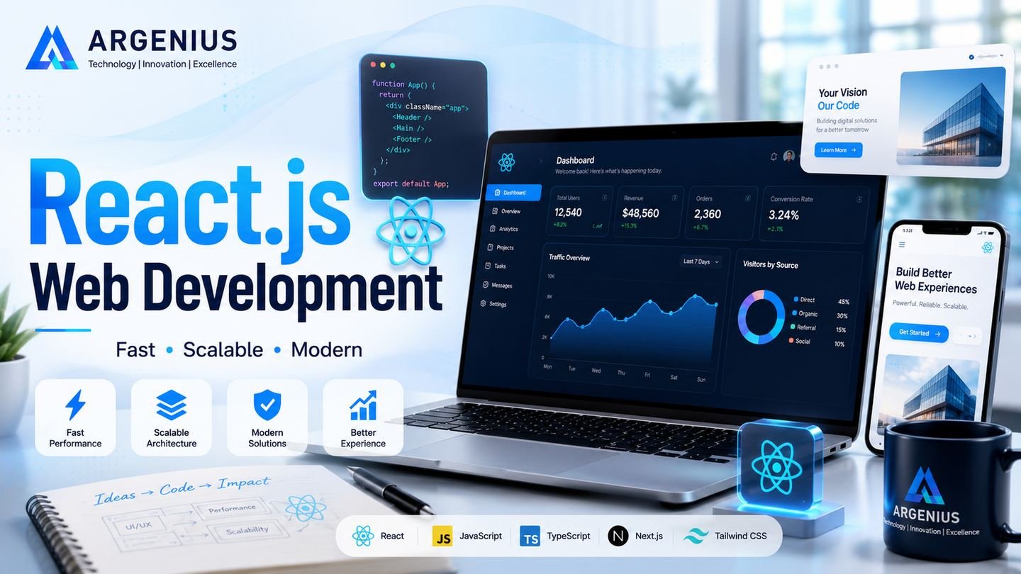 React.js for Website Development: Build Fast, Scalable & Modern Business Websites