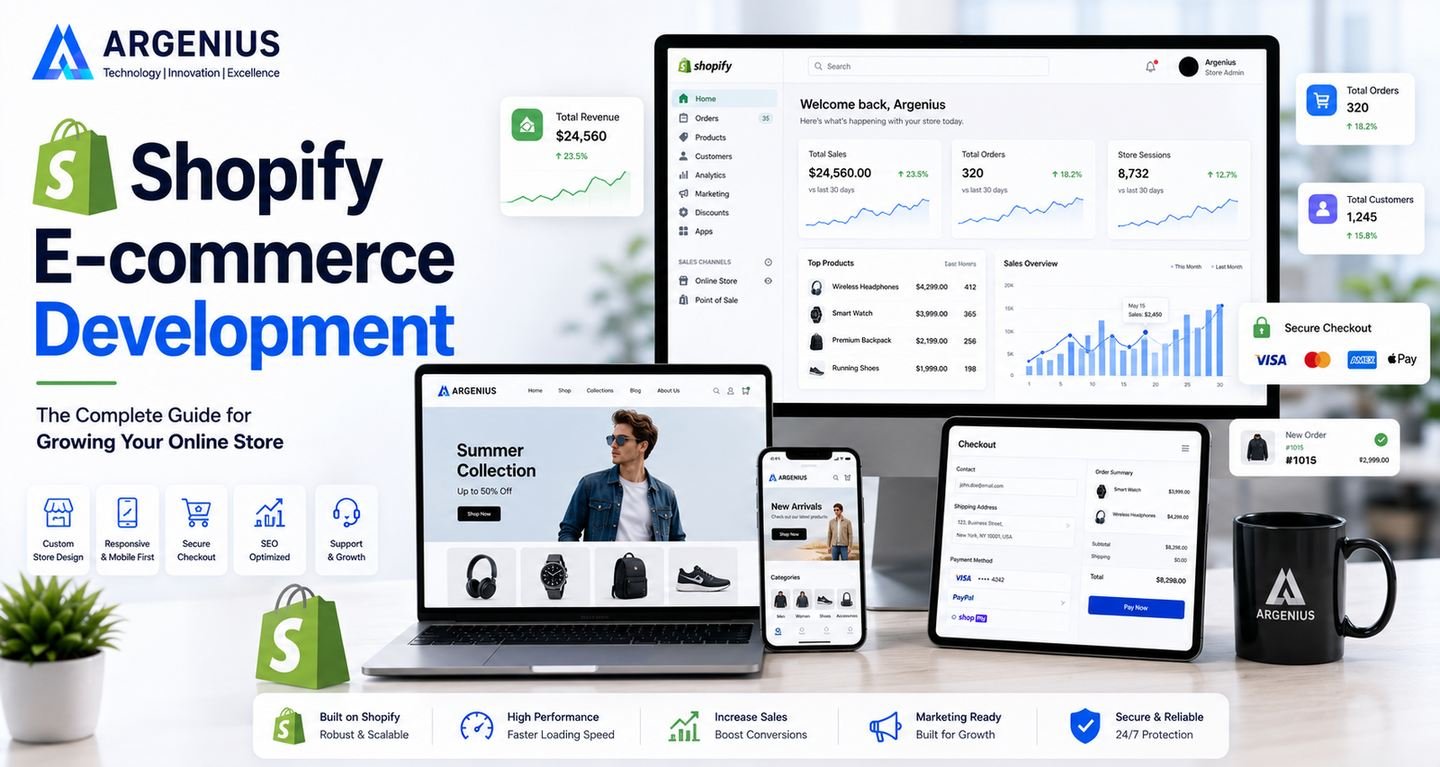 Shopify E-commerce Website Development: The Complete Guide for Growing Your Online Store