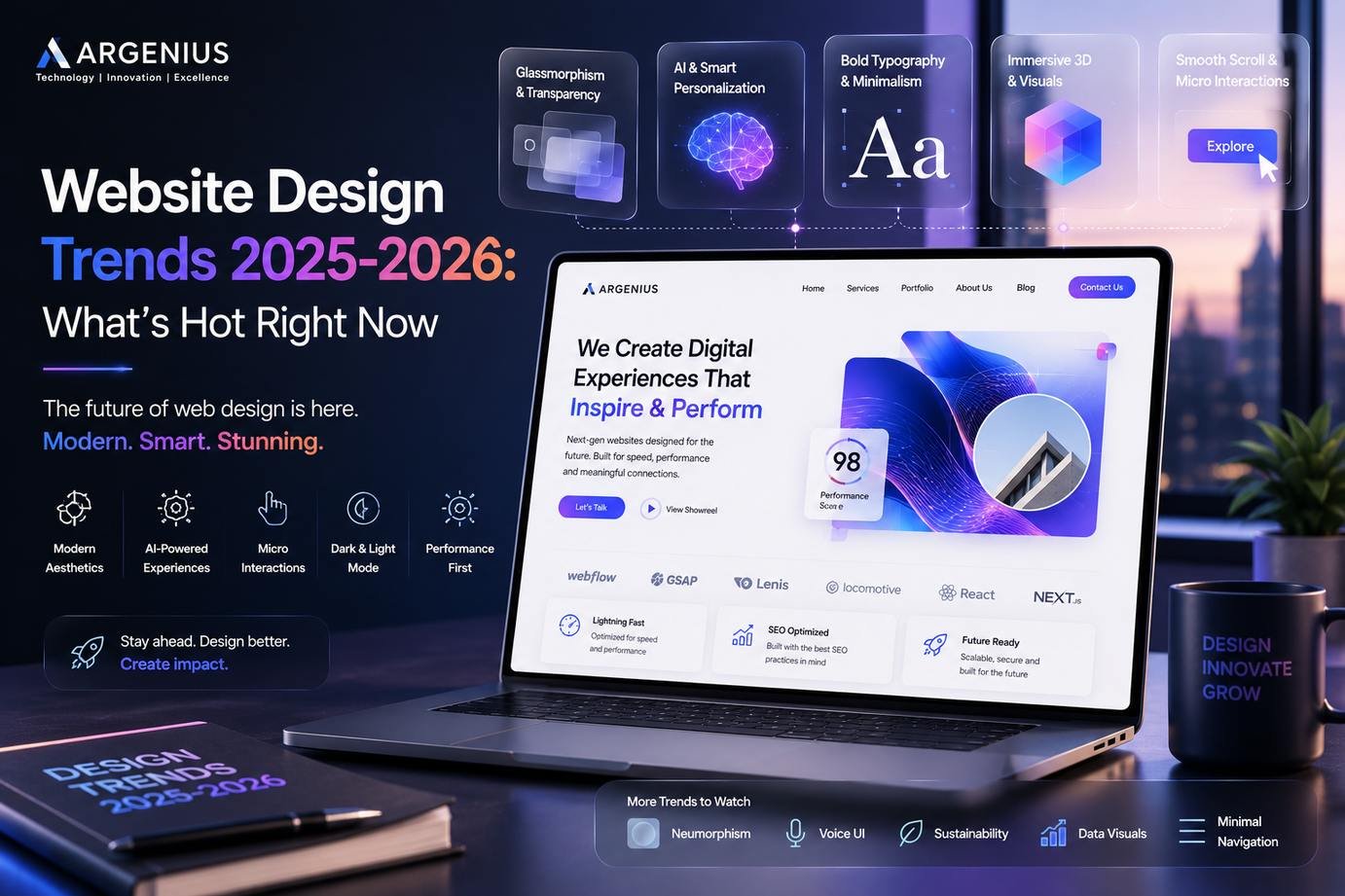 Website Design Trends 2025-2026: What's Hot Right Now