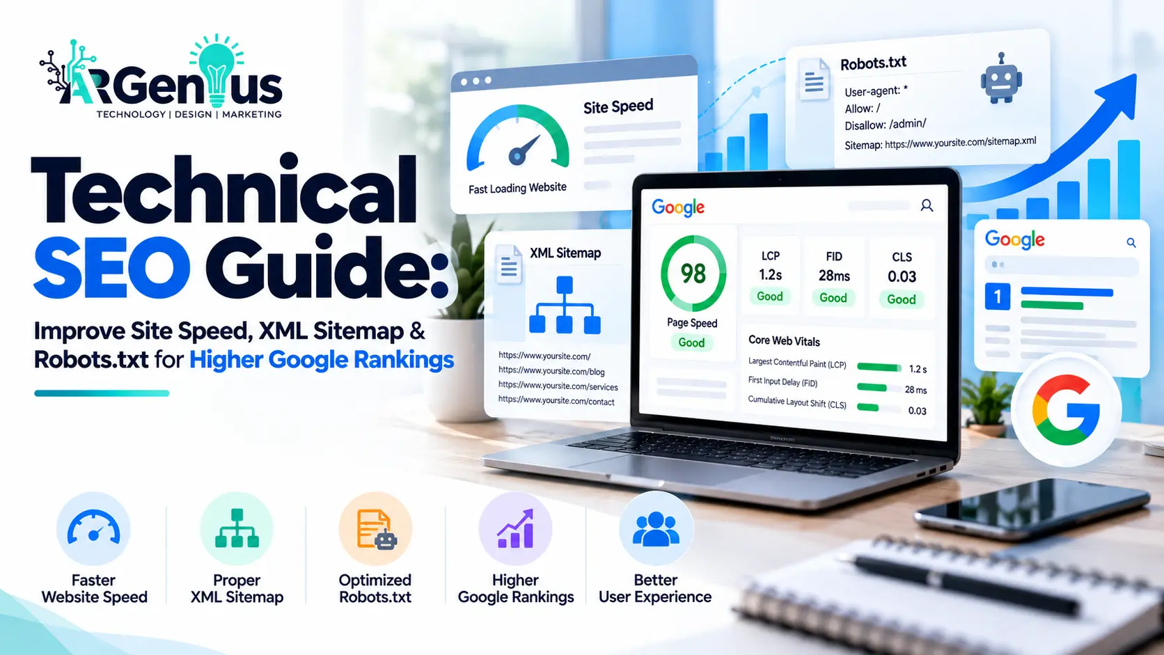 Technical SEO Guide: Improve Site Speed, XML Sitemap & Robots.txt for Higher Google Rankings